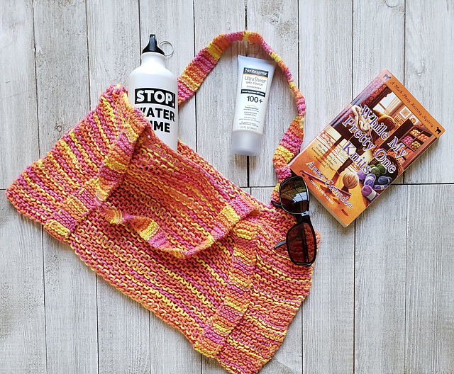 Easy Knit Summer Beach Tote