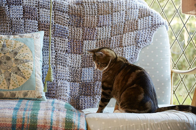 Tunisian Entrelac Throw
