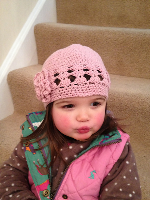 Evie - Flower Crocheted Hat