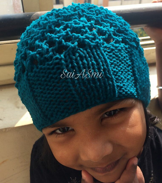 Candy Drops Lace Knit Beanie