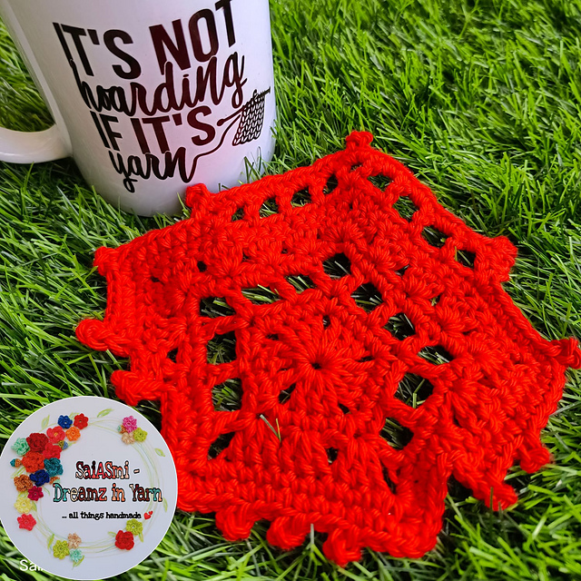 Peek-a-Fall granny Coaster