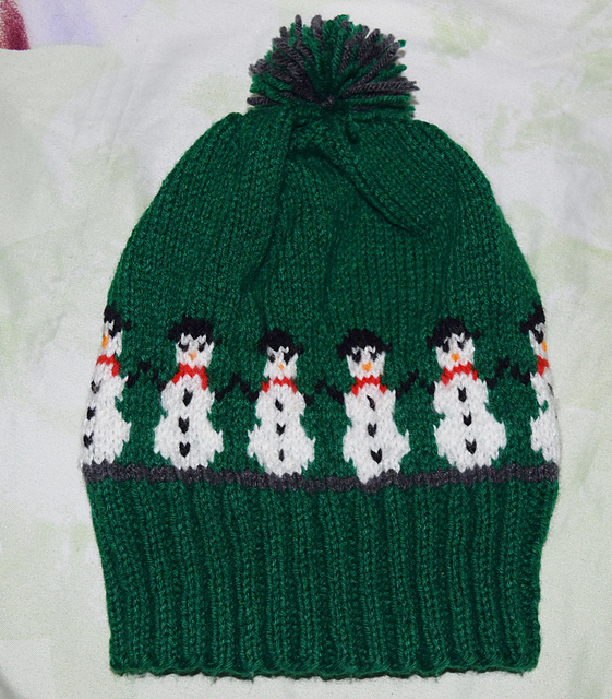 Slouchy Snowman Beanie