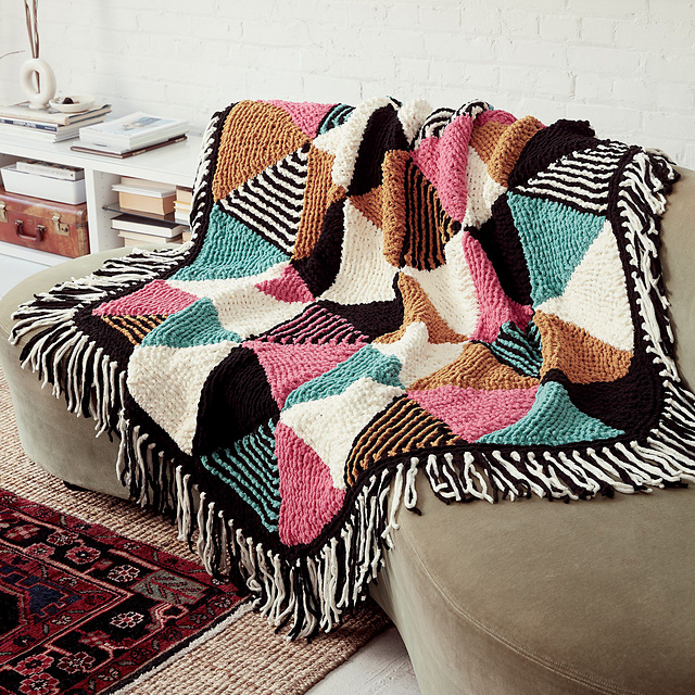 Triangles Hexagon Blanket