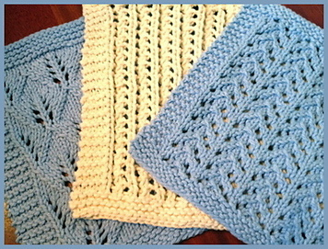 3 Lacy Dishcloths