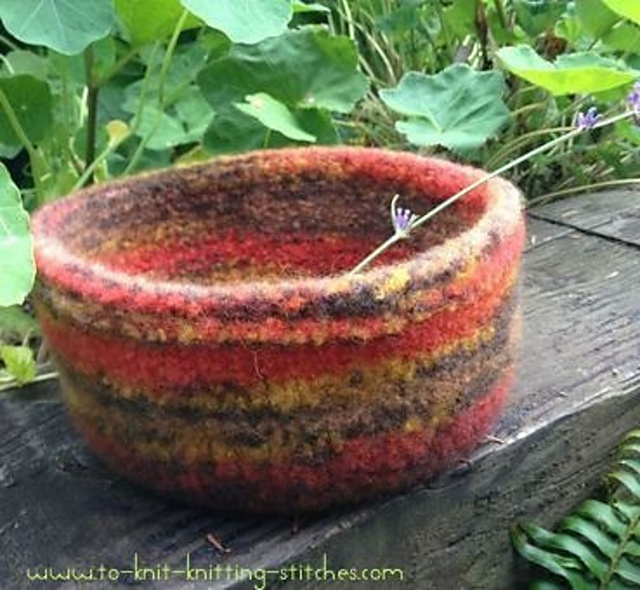 My First Felted Basket