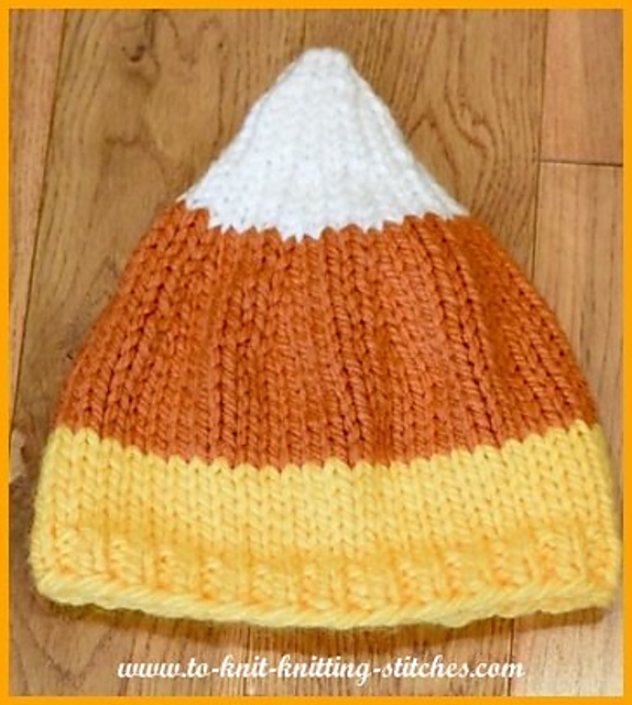 Candy Corn Baby Hat
