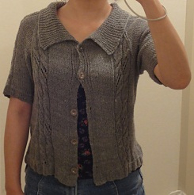 short sleeve cardigan