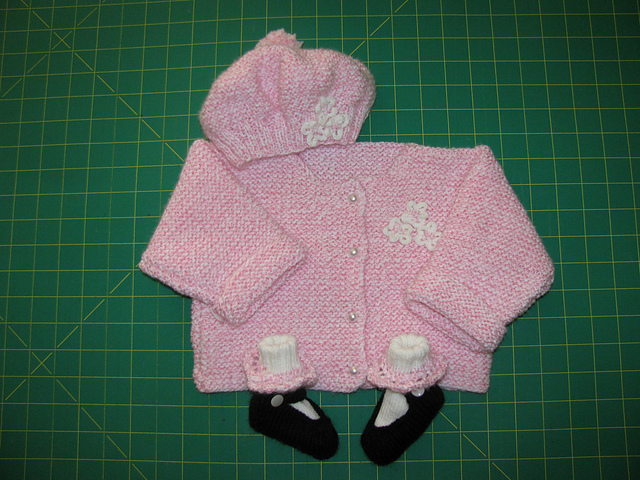 Baby Cardigan with Kitty Pocket