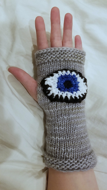 Evil Eye Fingerless Glove - Modified