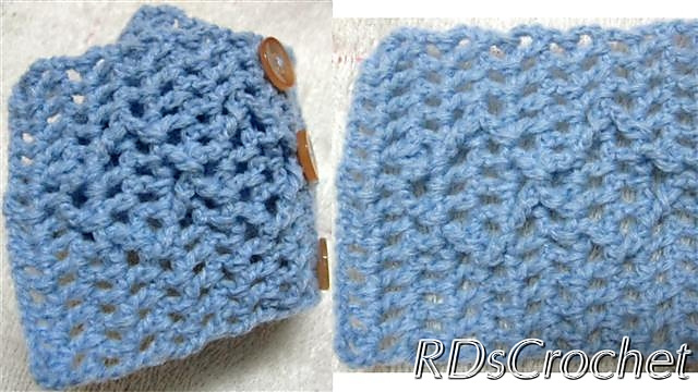 Short scarf 2 – Square stitches