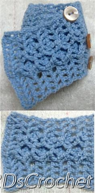Short scarf 3 – Double square stitches