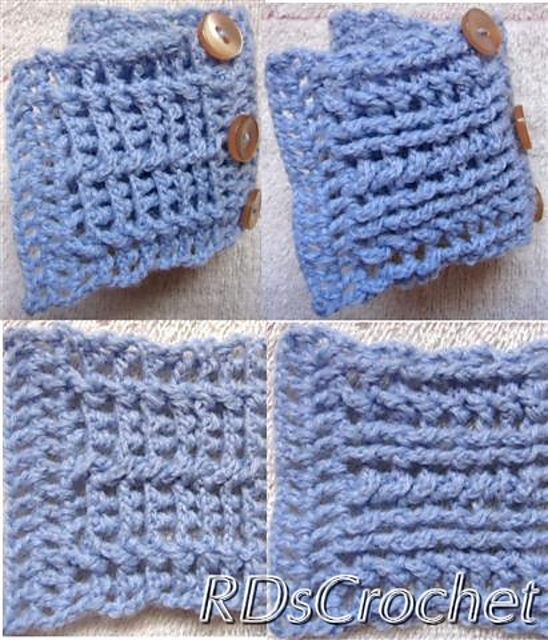 Short scarf 6 – Rope stitches