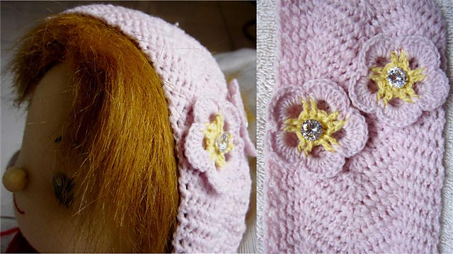 Head band 1 – Peach flower