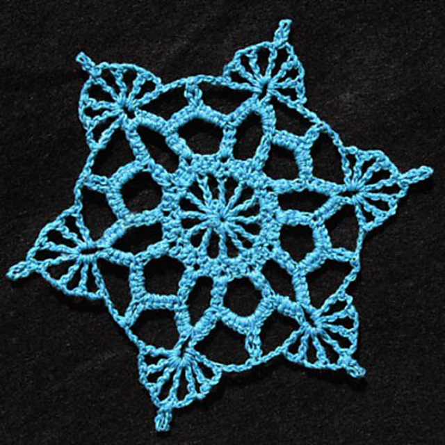 Aqua Blue Snowflake