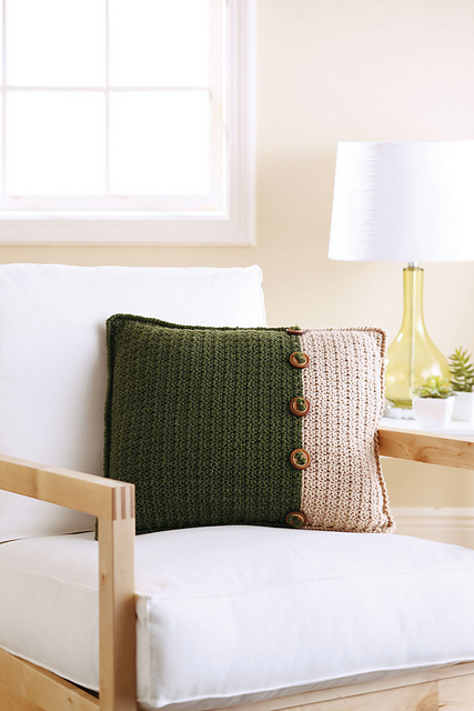 Ravelry: Buttoned Up Pillow pattern by Mary Beth Temple