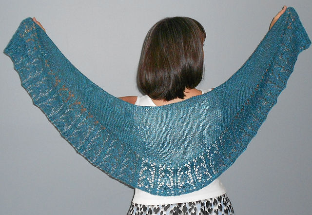 Crescent Hearts Shawl