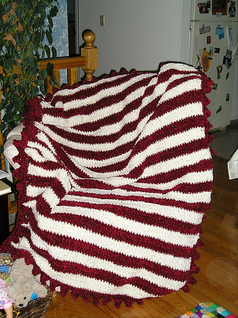 Peppermint Stick Afghan
