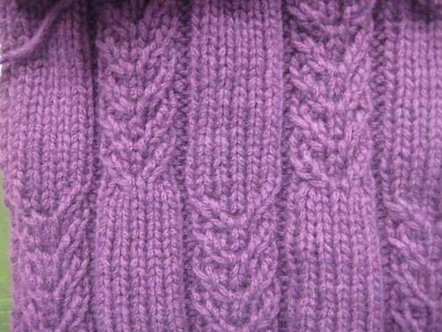 Faux Cabled Scarf