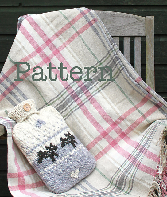 Hot Water Bottle Cover - Puppy Love