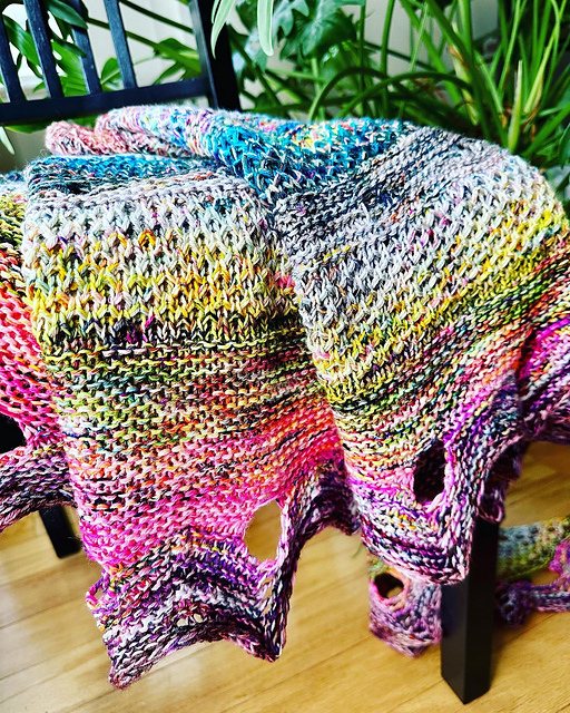 Marl and Fade Shawl