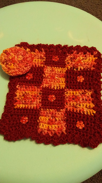 Checked Potholder #5527