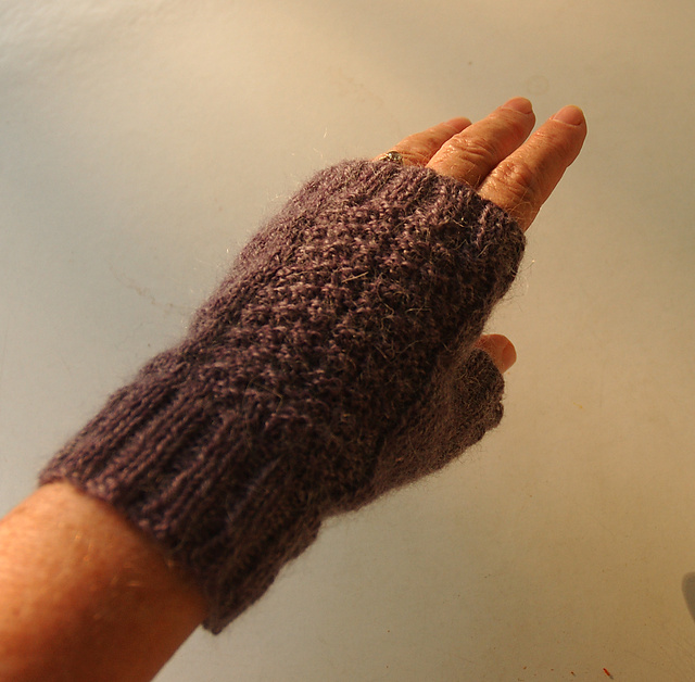 Heather Down Mitts