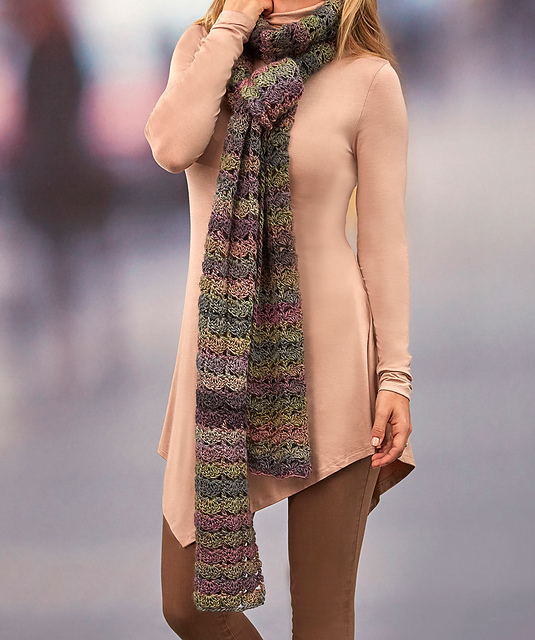 Shaded Shells Super Scarf