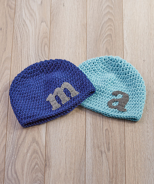 Crochet Letter Hats