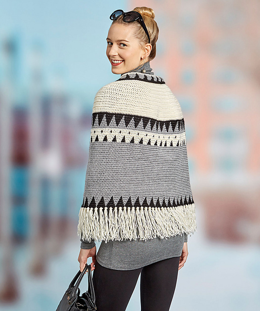 Canyon Ridge Fringed Poncho