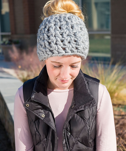 On-Trend Messy Bun Hat