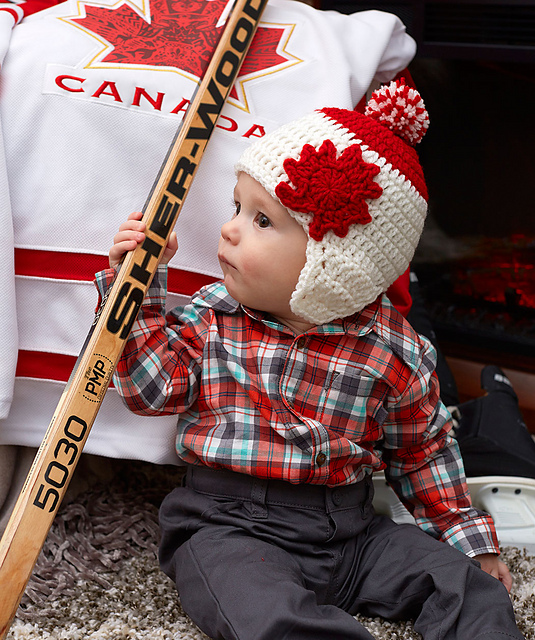 Maple Leaf Earflap Hat