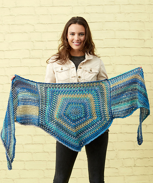 Classy Pentagon Shawl