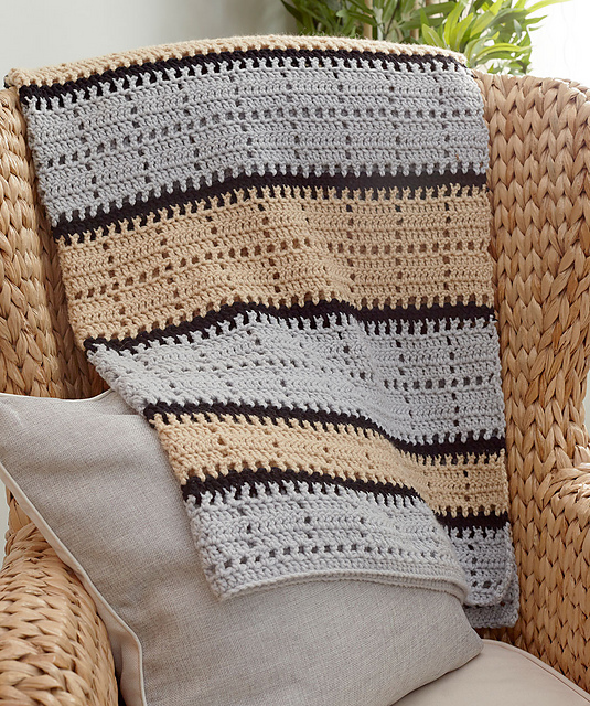 Squares in Stripes Throw