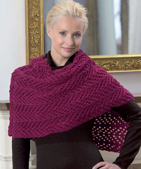 Lace Shawl / Châle en Dentelle au Tricot