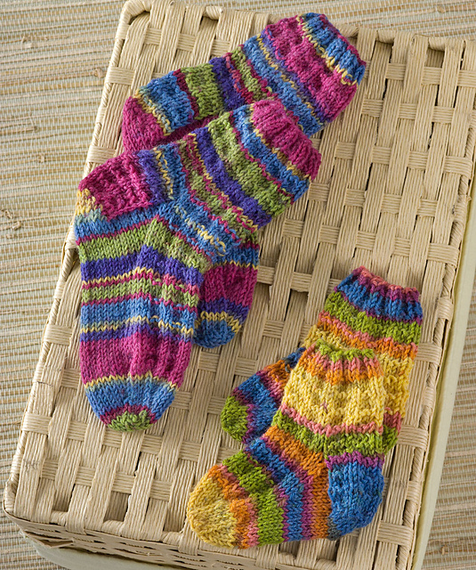 Colorful Knit Kids Socks