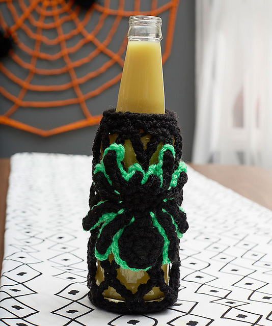 Halloween Spider Drink Cozy