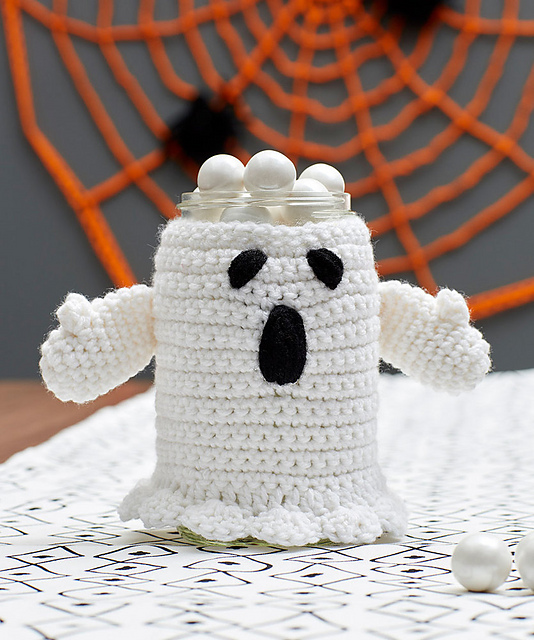 Spooky Ghost Jar Cozy