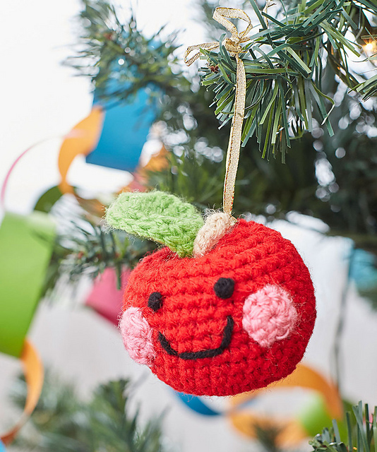 Cheeky Apple Ornament