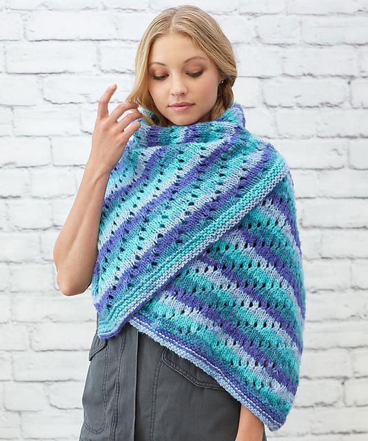 Pleasing Eyelet Shawl