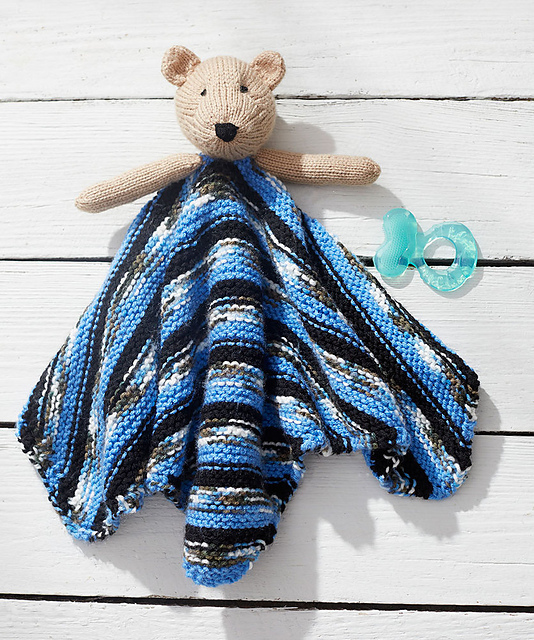 Teddy Bear Knit Lovey