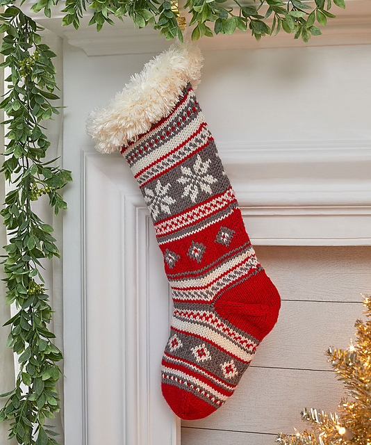 Festive Fair Isle Stocking