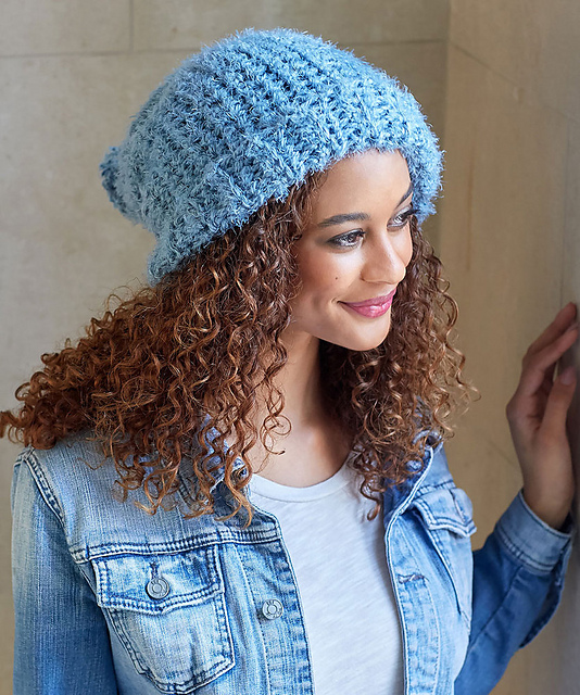 Simple Slouchy Crochet Hat