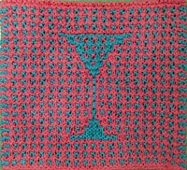 Martini Time Dishcloth