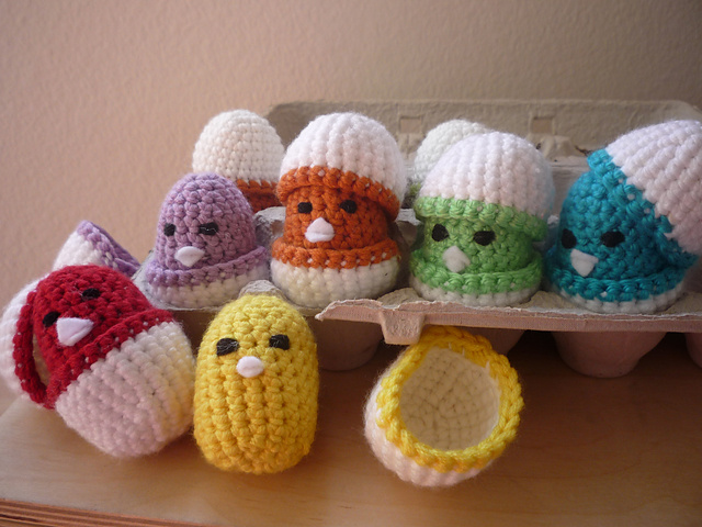 Baby Chicks in Eggshell