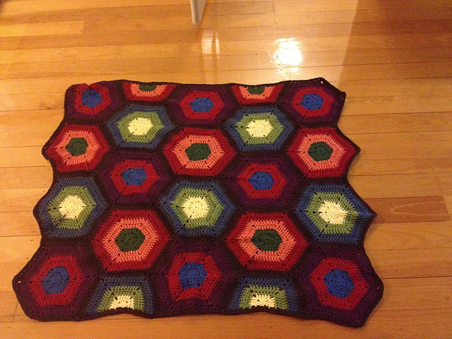 Hexagon Mania Afghan
