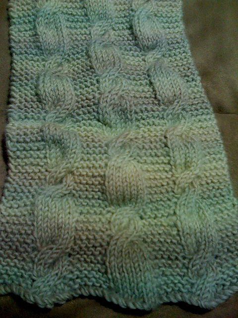 Eccentric Cable Scarf