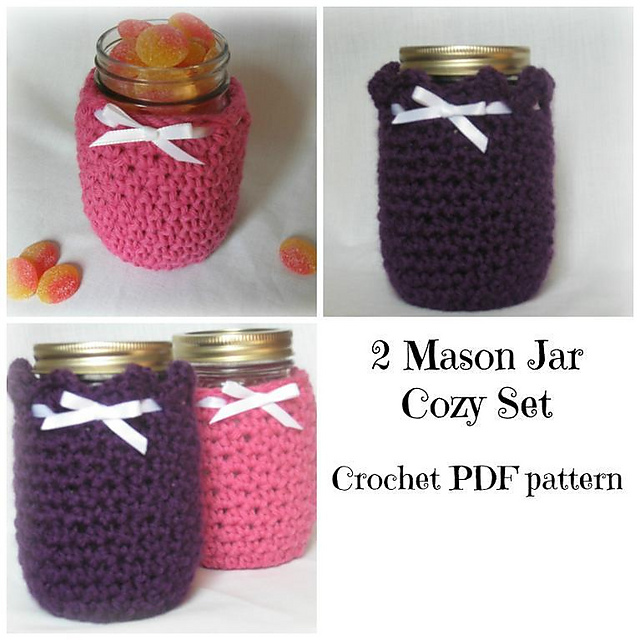 2 Mason Jar Cozy Set