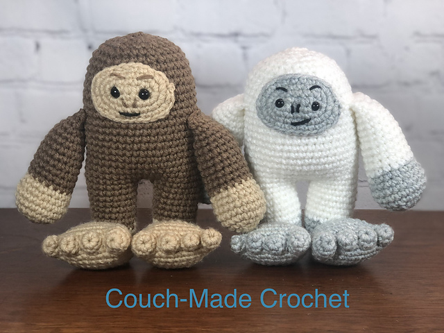 Ravelry: Barry Big Foot And Betty Yeti pattern by Rebecca Garrett