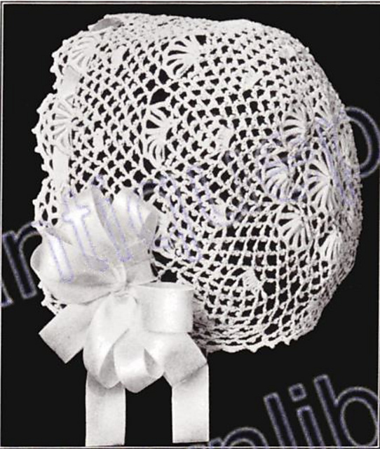 Columbia Child's Cap Irish Crochet with Fan