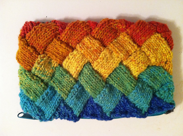 Entrelac Pouch